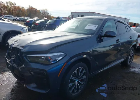 2022 BMW X6 xDrive40I из США, поврежденный, VIN 5UXCY6C08N9J79054
